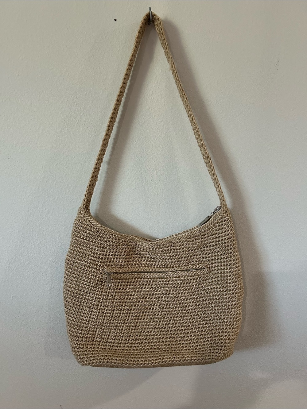 The Sak Natural Beige Woven Shoulder Bag